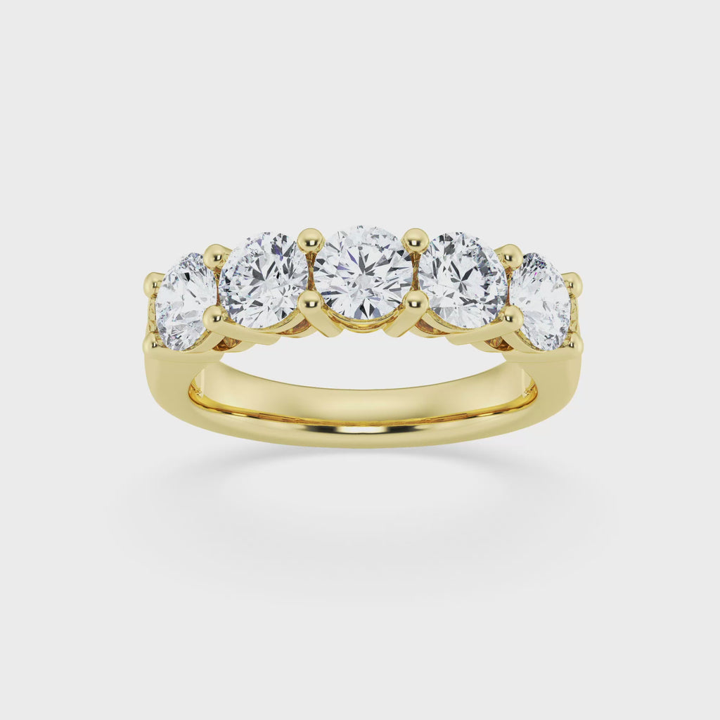 Anillo de banda con diamantes cultivados en laboratorio de 2,00 ct