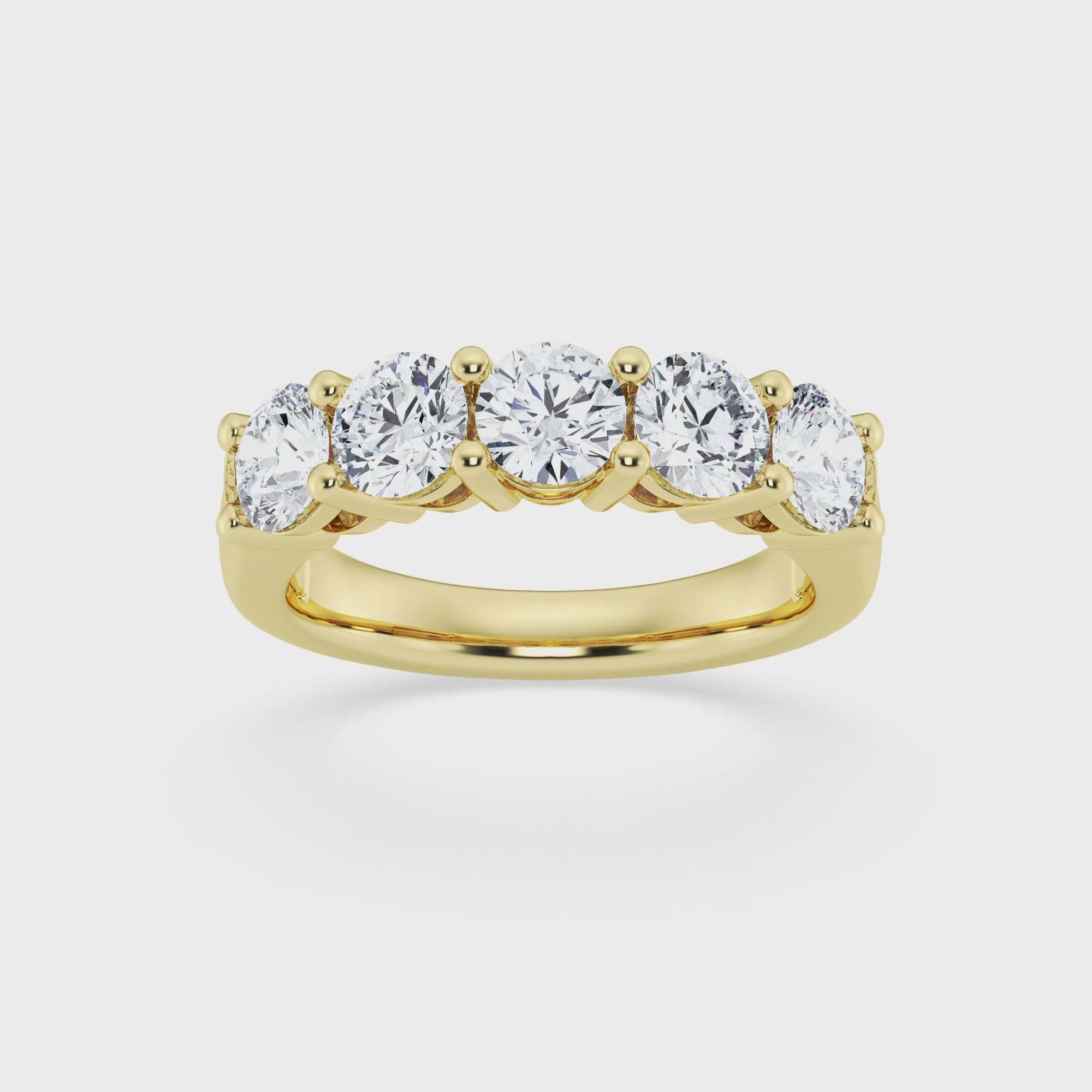 Anillo de banda con diamantes cultivados en laboratorio de 2,00 ct