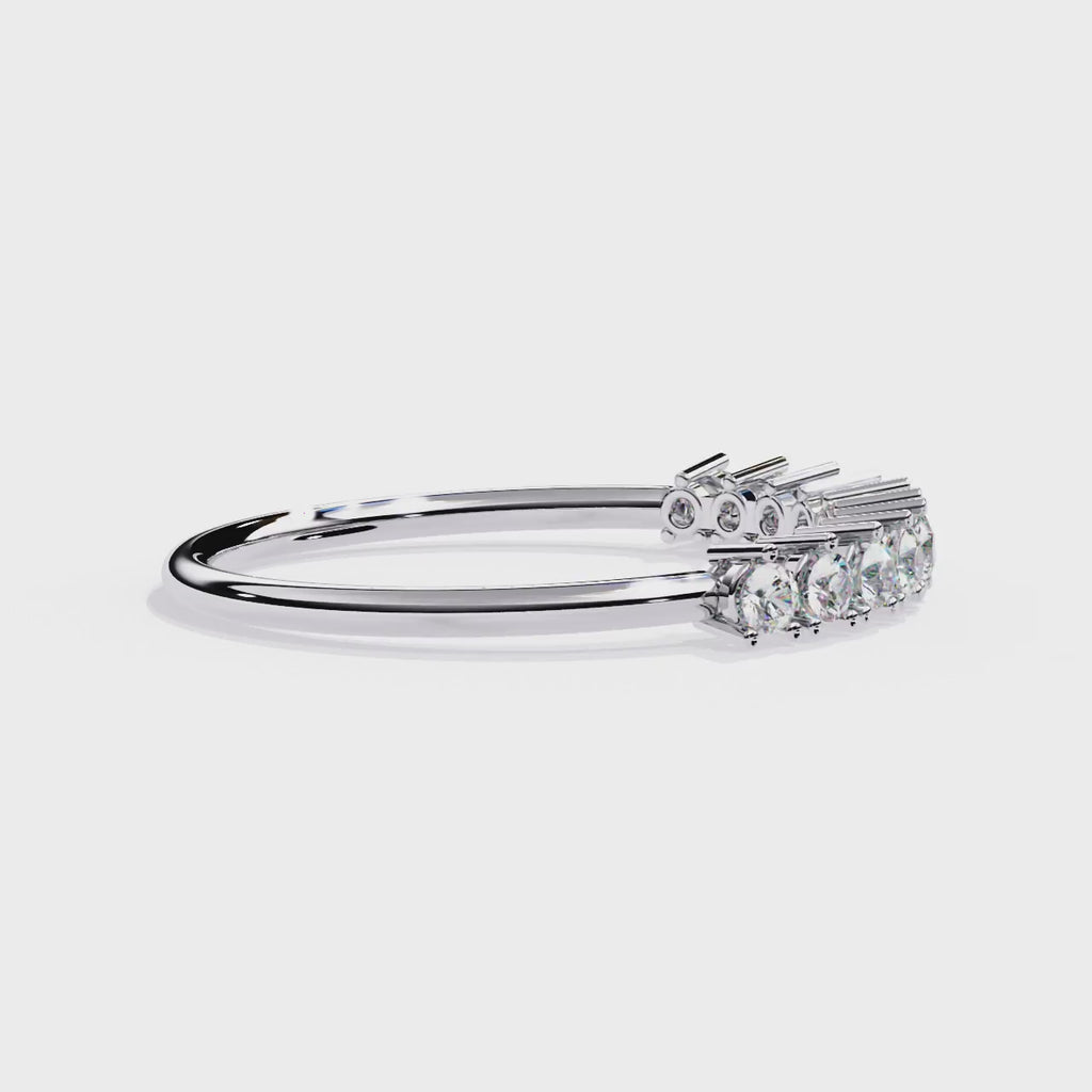 Lab Grown Diamond Half Eternity Ring