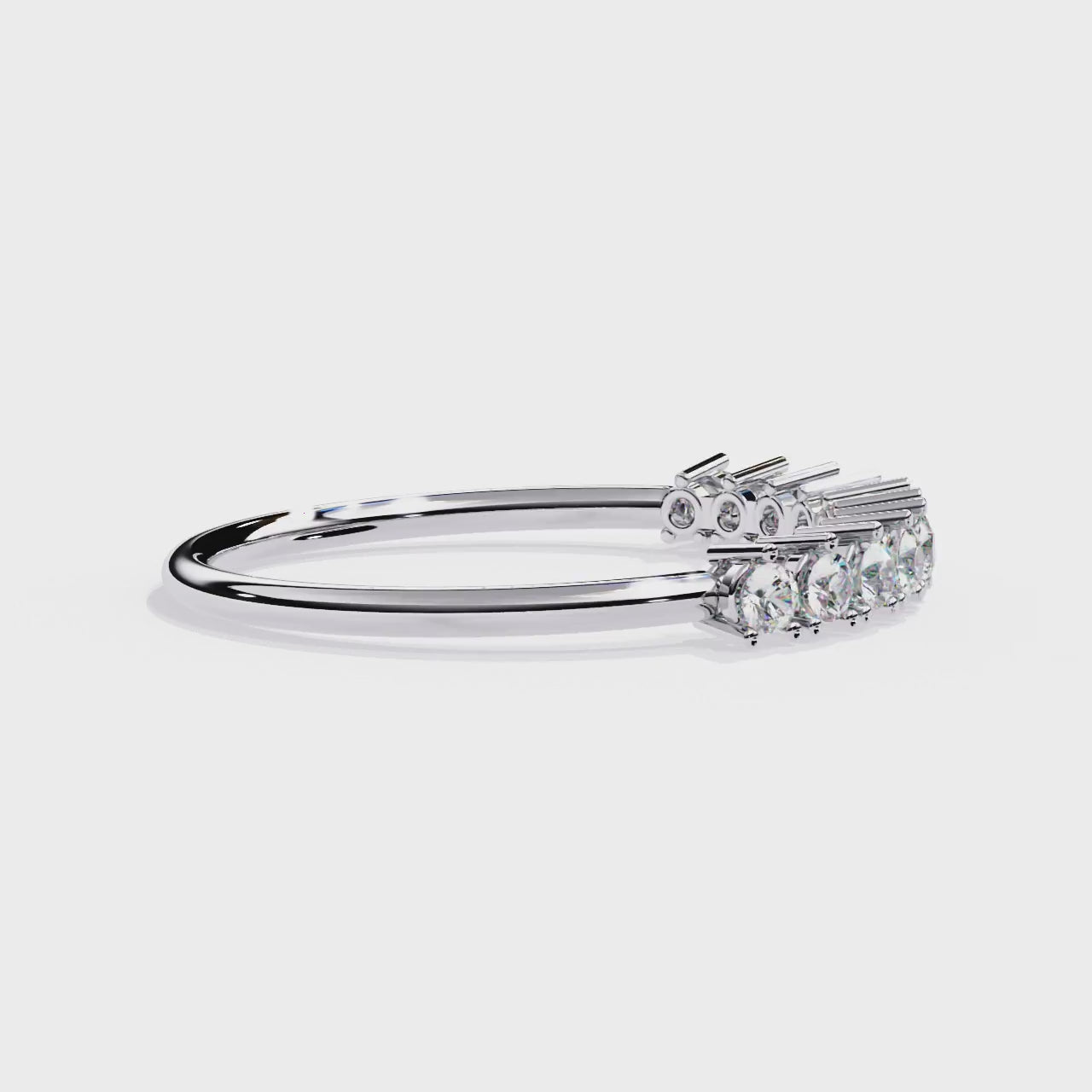 Lab Grown Diamond Half Eternity Ring