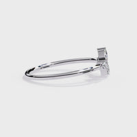 Marquise & Round Lab Diamond Ring