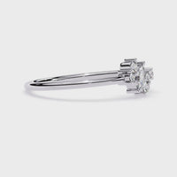 Marquise & Round Lab Grown Diamond Ring