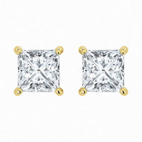 IGI Lab Grown Diamond Princess Solitaire Earrings (0.50ct-2.50ct)