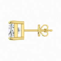 IGI Lab Grown Diamond Princess Solitaire Earrings (0.50ct-2.50ct)