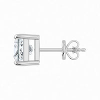 IGI Lab Grown Diamond Princess Solitaire Earrings (0.50ct-2.50ct)