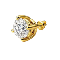 Certified Single Stud Lab Grown Diamond Earring (0.50 CT-2.00 CT)