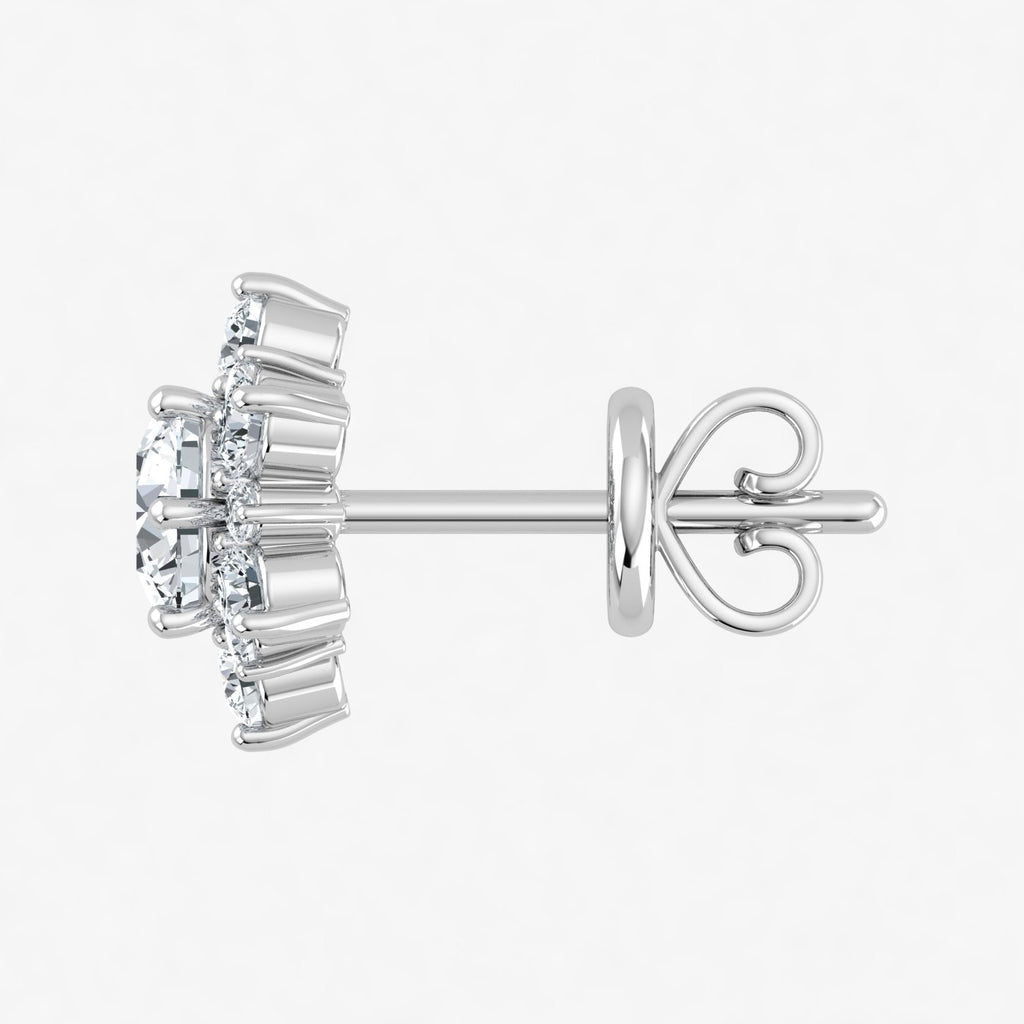 Lab Grown Diamond Snow Flake Earrings (0.75ct-1ct)