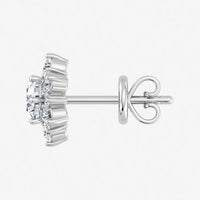 Lab Grown Diamond Snow Flake Earrings (0.75ct-1ct)
