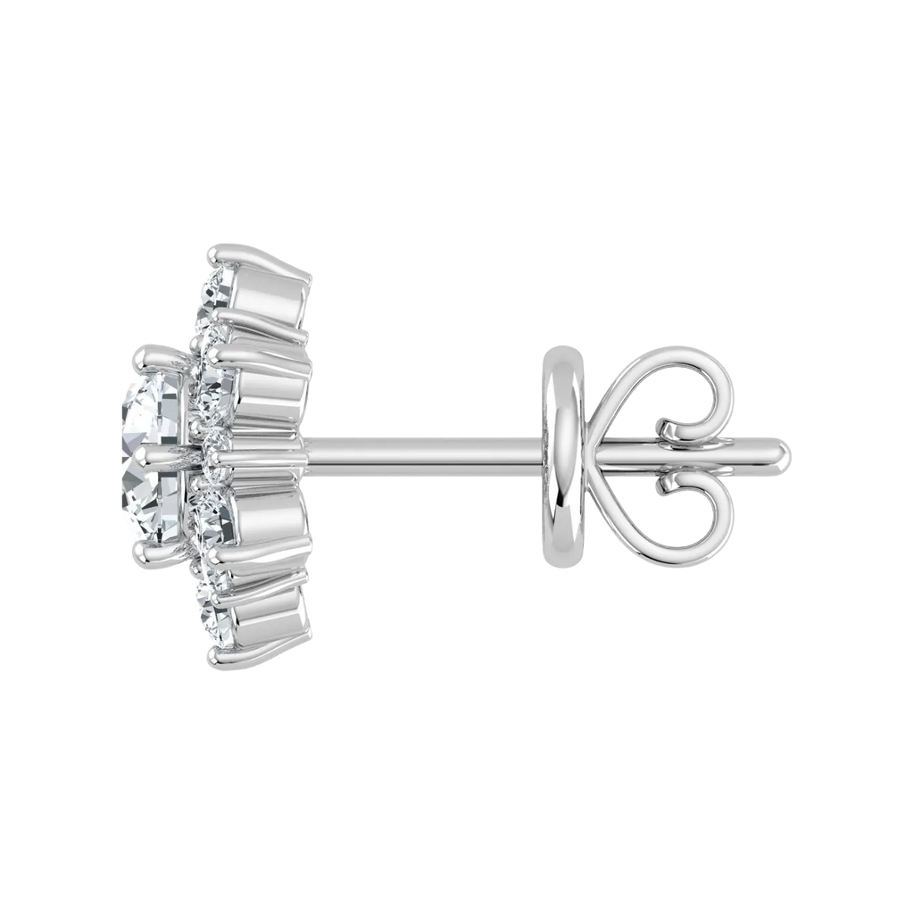 Lab Grown Diamond Snow Flake Earrings (0.75ct-1ct)