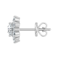 Lab Grown Diamond Snow Flake Earrings (0.75ct-1ct)