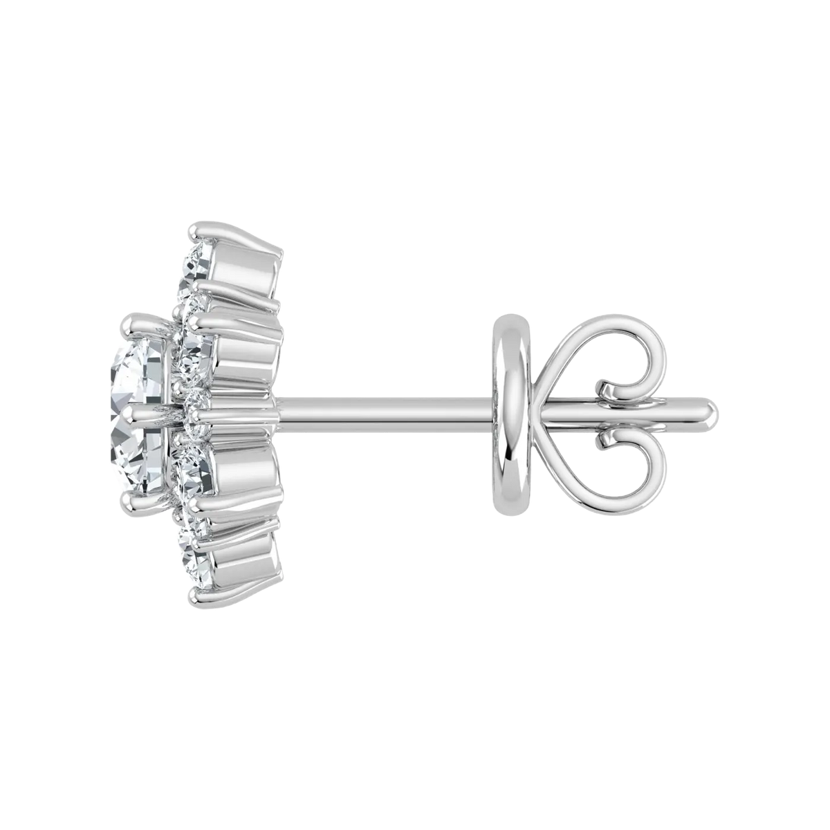 Lab Grown Diamond Snow Flake Earrings (0.75ct-1ct)
