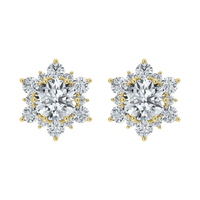 Lab Grown Diamond Snow Flake Earrings (0.75ct-1ct)