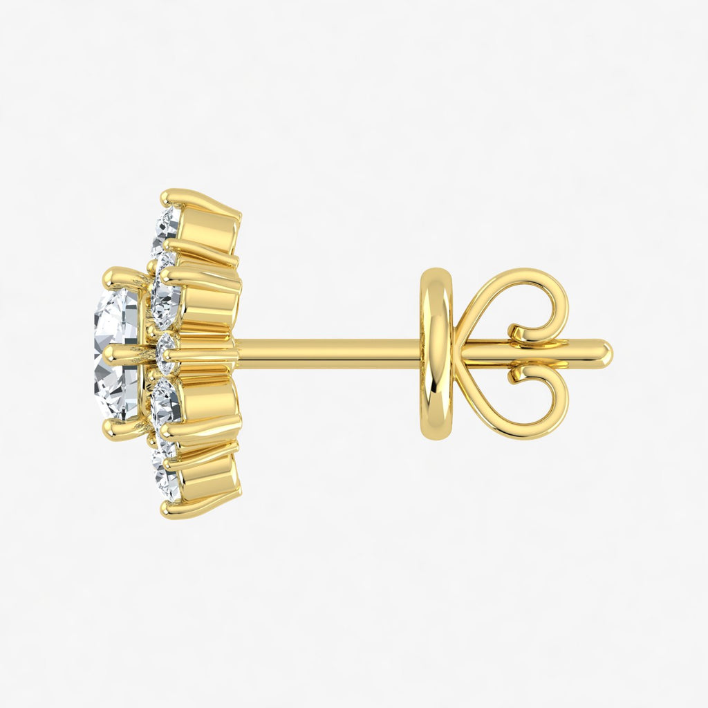 Lab Grown Diamond Snow Flake Earrings (0.75ct-1ct)