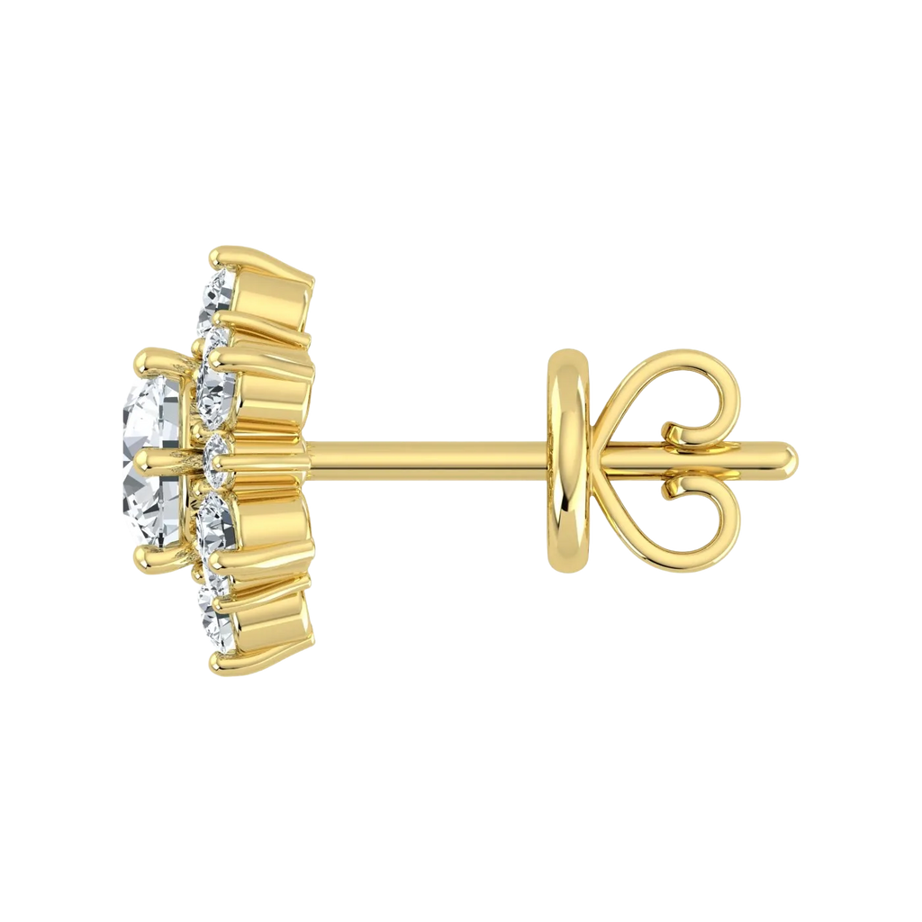 Lab Grown Diamond Snow Flake Earrings (0.75ct-1ct)