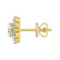 Lab Grown Diamond Snow Flake Earrings (0.75ct-1ct)