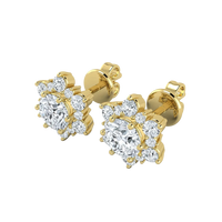 Lab Grown Diamond Snow Flake Earrings (0.75ct-1ct)
