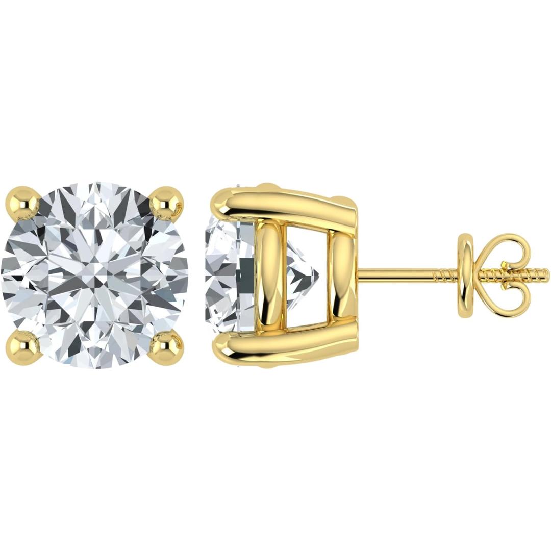 Aros con diamantes cultivados en laboratorio (4 y 5 ct)