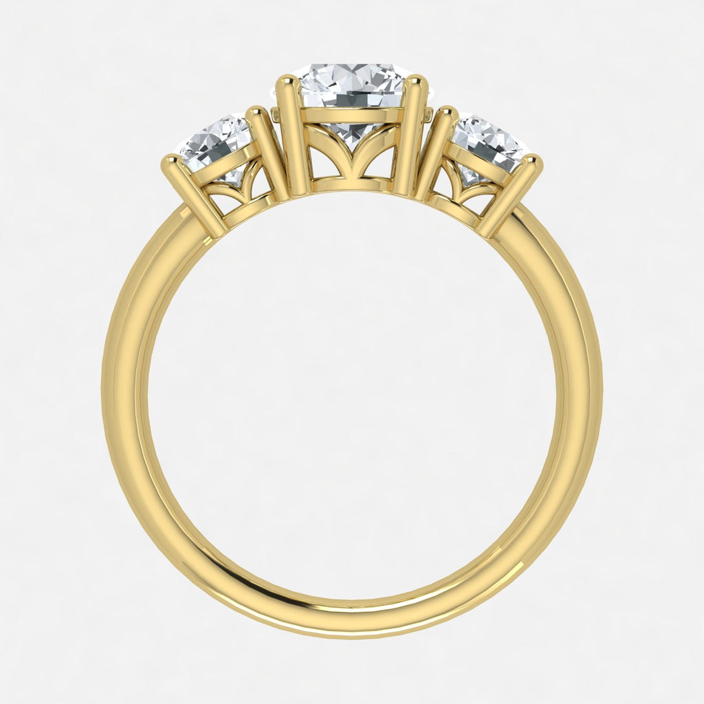 IGI 1.00ct Lab Grown Diamond Trilogy Ring