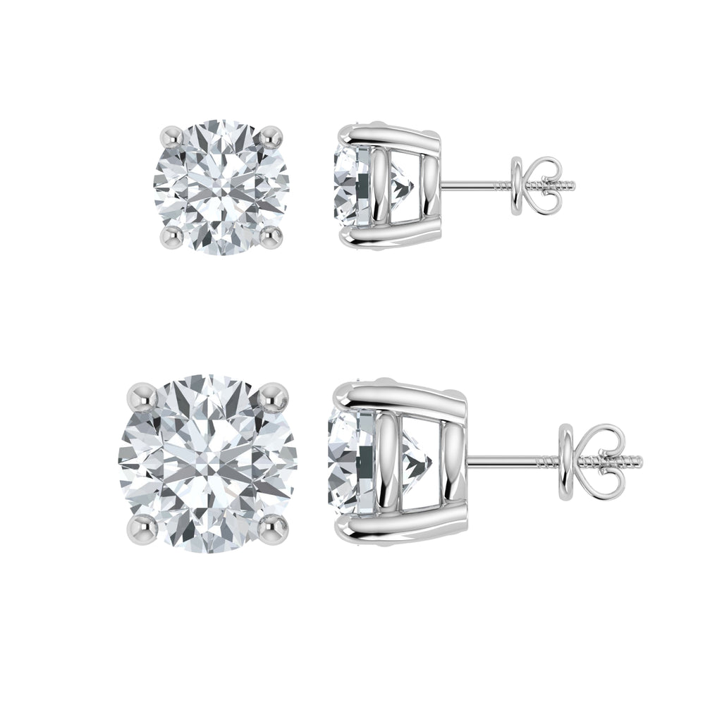 Lab Grown Diamond Stud Earring (Pack of 2 Pairs)