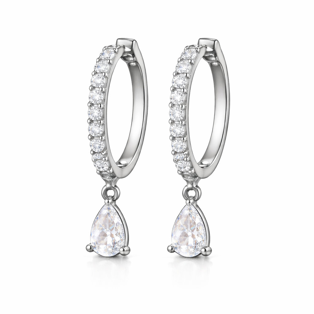 Lab Grown Diamond Drop Earrings in 14K Gold – IGI Certified